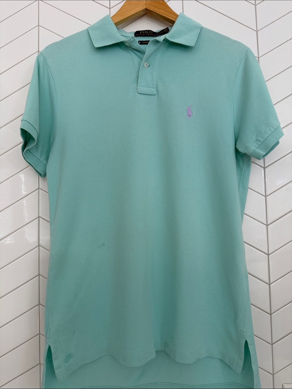 Polo by Ralph Lauren Men’s Light Green Short-Sleeve Polo | M